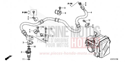 THROTTLE BODY PES125R8 de 2008